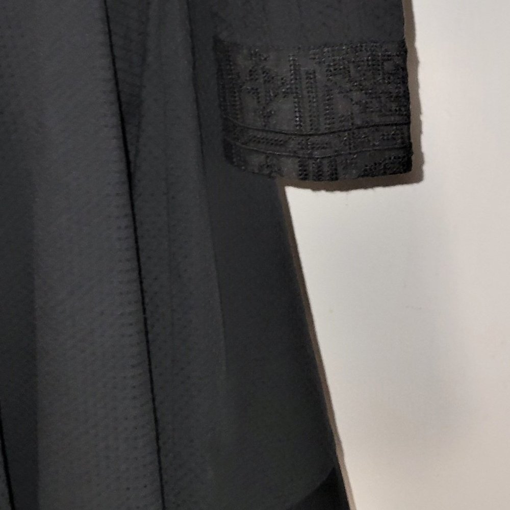 Maje Black Split Neck/Drawstring Waist Dress - 1/… - image 6